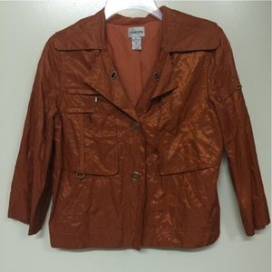 Chico’s Snap Button Cropped Jacket